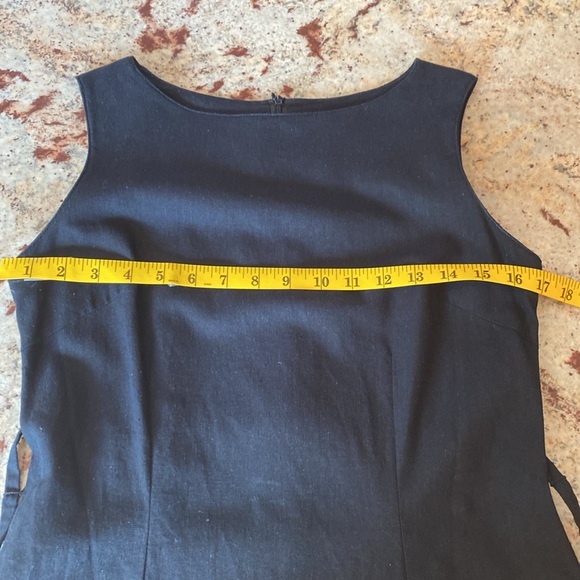 REITMAN’S SLEEVELESS BLACK MIDI DRESS . - Picture 8 of 12